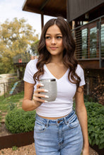 Load image into Gallery viewer, 12oz Stainless Steel Silver Bling Wine Cup