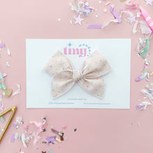 Load image into Gallery viewer, Rainbow Confetti: Large / Small Reversible Clip