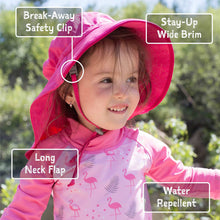Load image into Gallery viewer, Tropical Bloom | Aqua Dry Adventure Hat: L