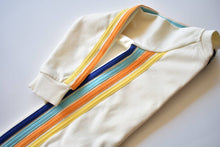 Load image into Gallery viewer, Cream Side Stripe Sleeper: 12-18M