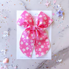 Load image into Gallery viewer, Retro Stars on Pink: Mini / Nylon Headband
