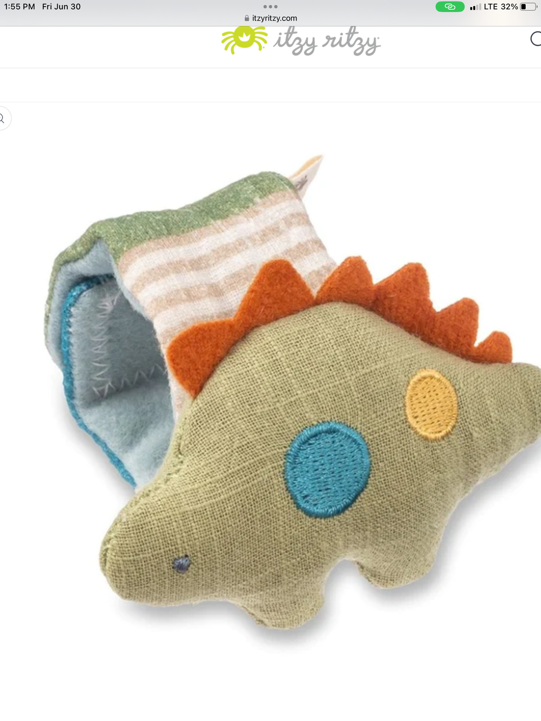 Itzy bitzy rattle Dino