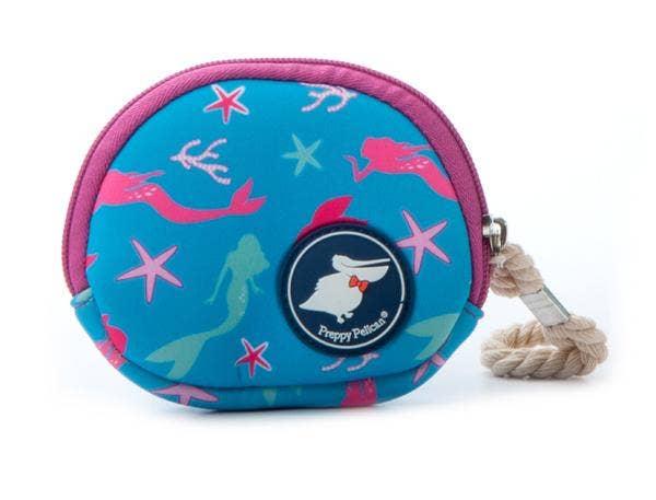 Neoprene Coin Purse in Mermaid Wishes print