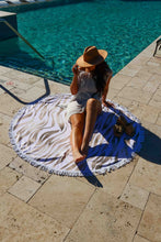 Load image into Gallery viewer, Gold Shimmer Zebra Oversized Beach Towel
