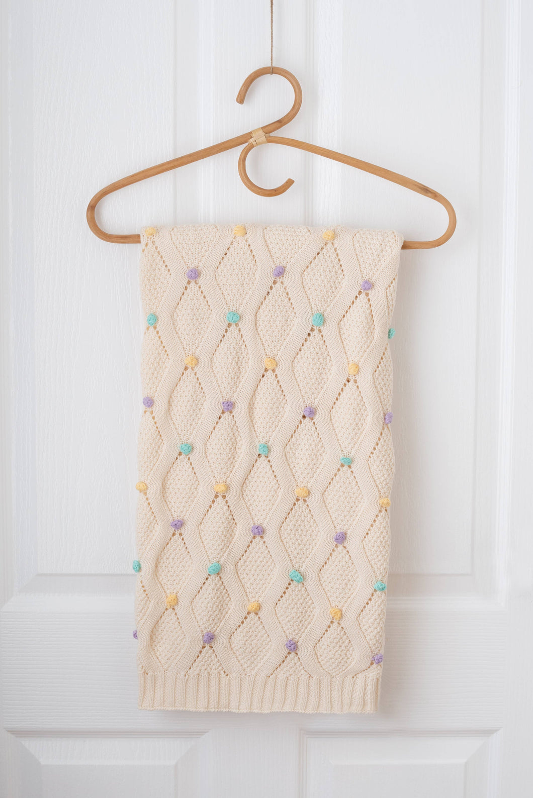 Haven Knit Baby Blanket - Vanilla