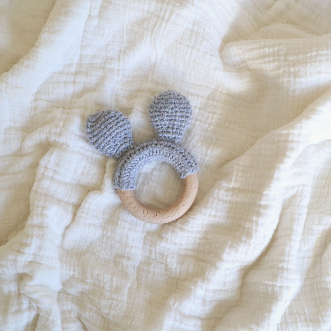 Baby Bunny Crotchet Holder - Stormy Bunny