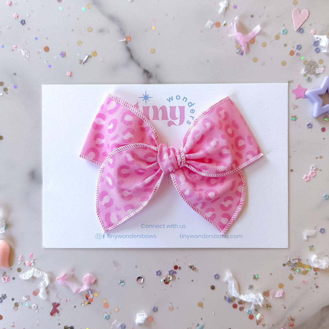 Pink Cheetah: Small / Small Reversible Clip