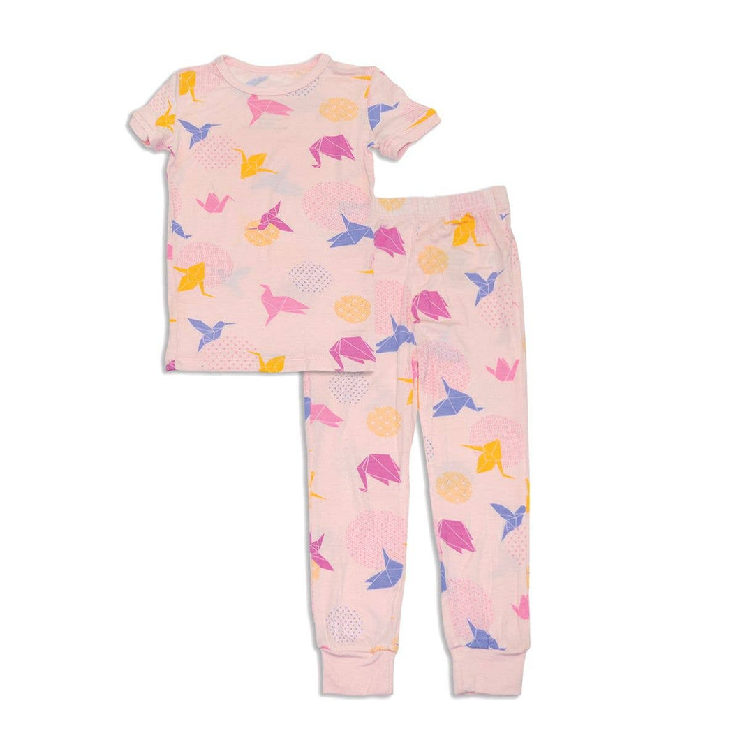 Bamboo Short Sleeve Pajama Set (print)