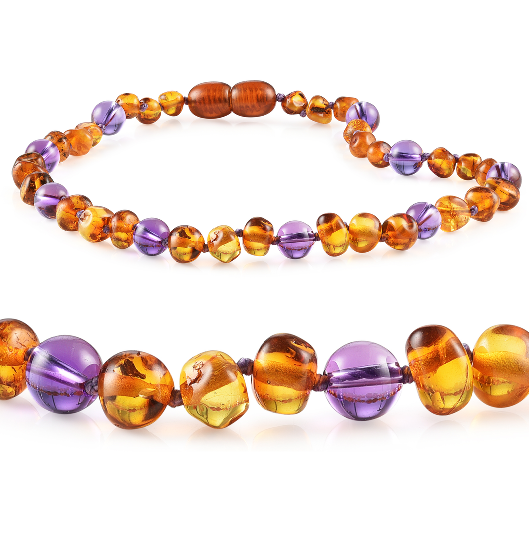 Kids | Easy Order Baltic Amber + Genuine Gemstone Necklaces