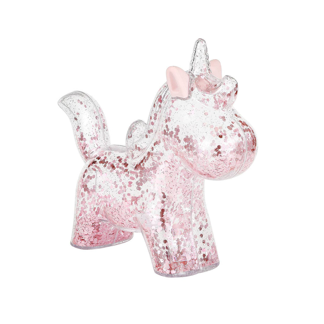 Clear Unicorn Piggy Bank