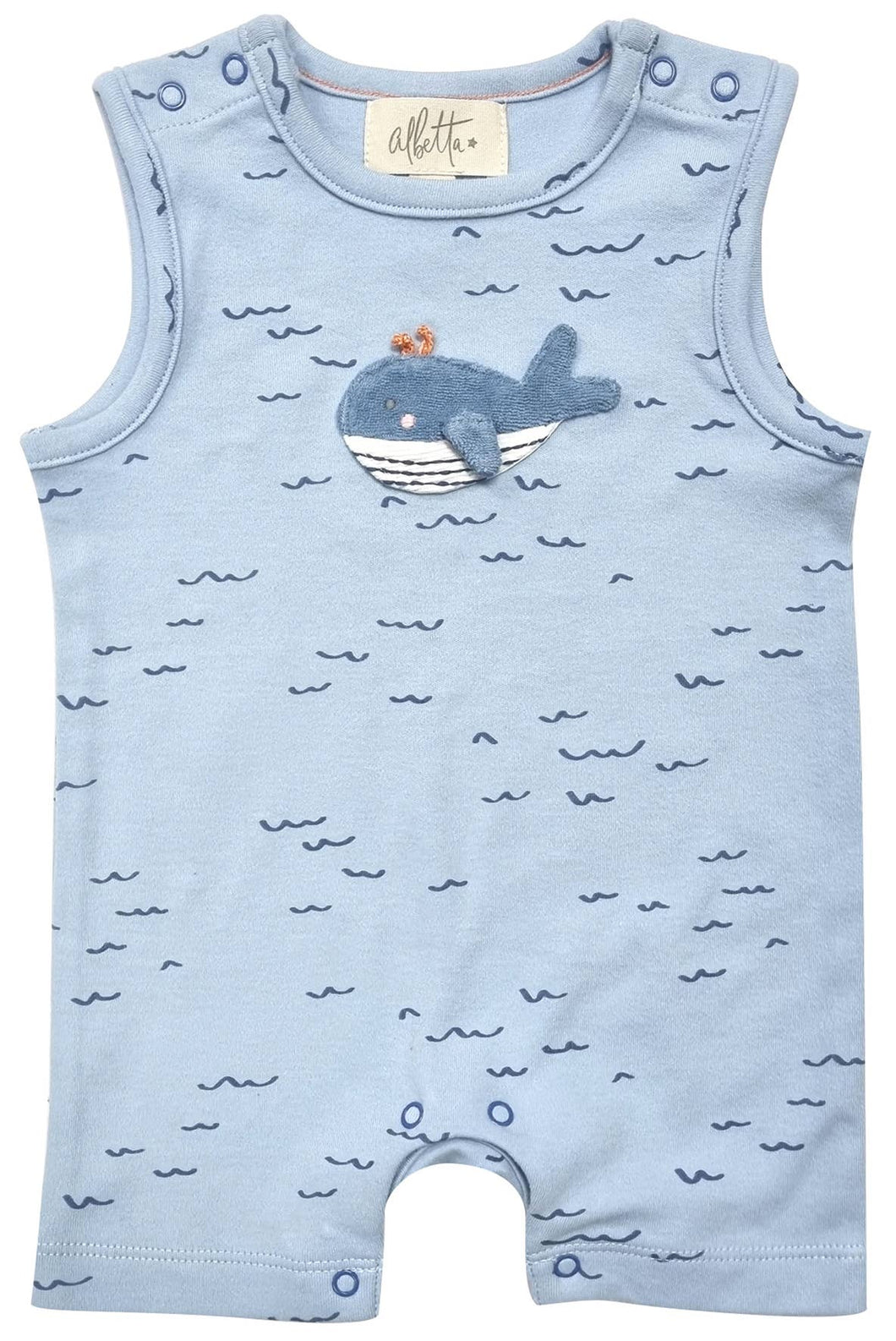 Applique Wilbert Whale Babyvest