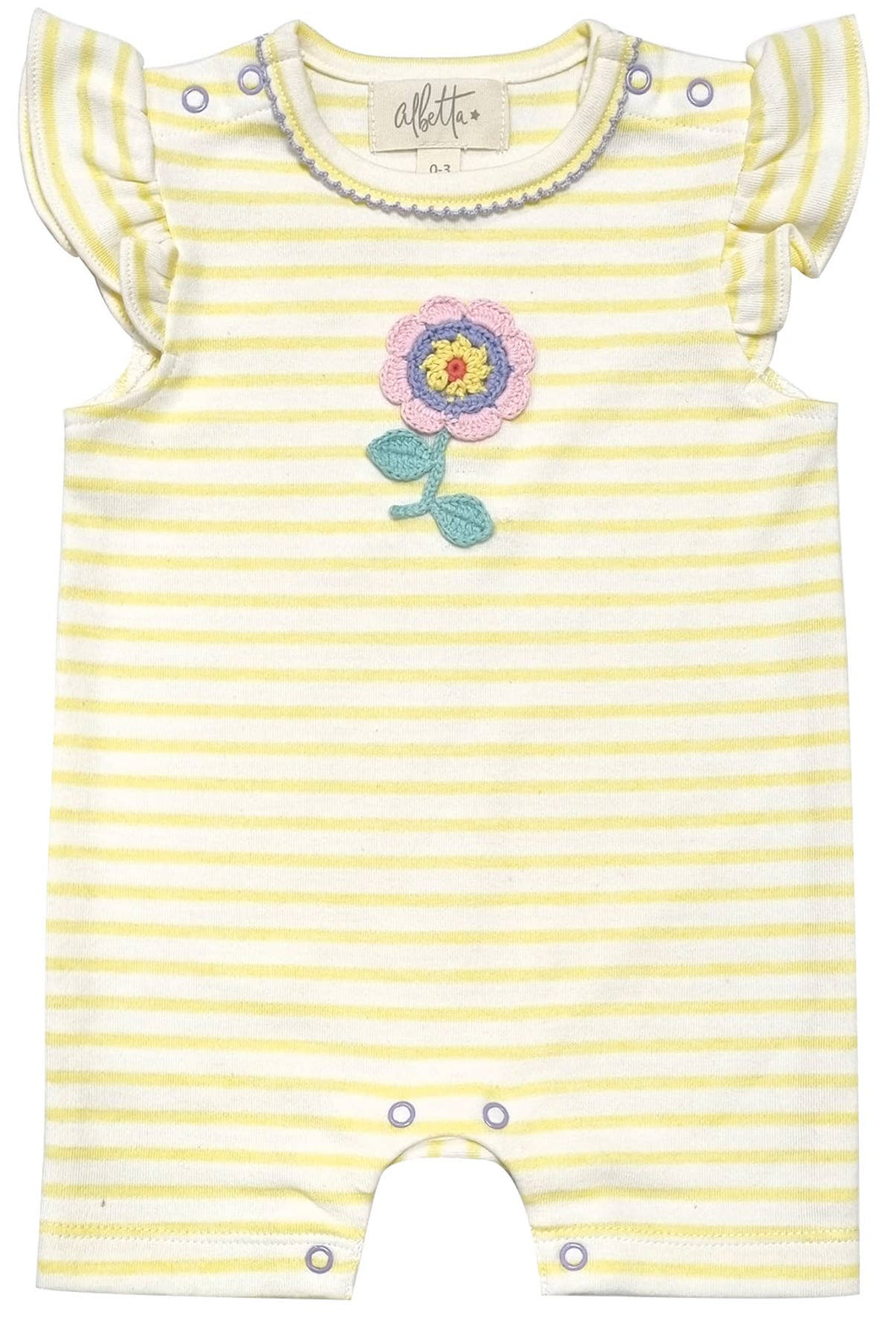 Flower Crochet Frill Babyvest