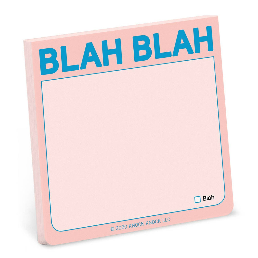 Blah Blah Sticky Note (Pastel Version)