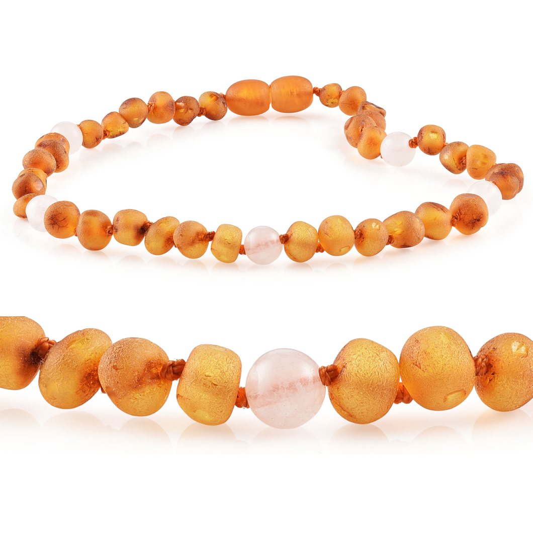 Kids | Easy Order Baltic Amber + Genuine Gemstone Necklaces